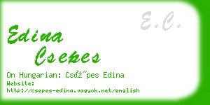 edina csepes business card